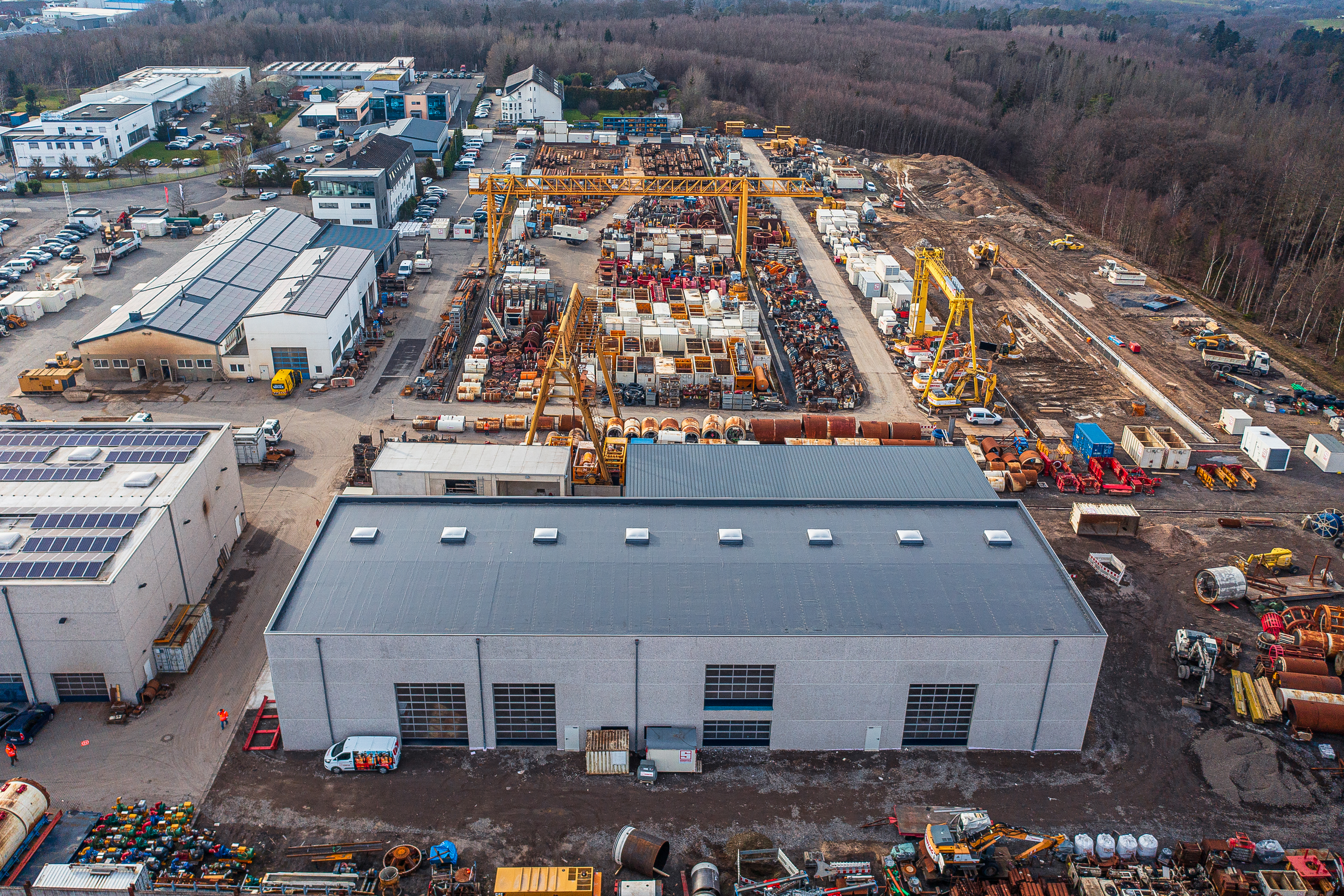 Neue Werkstatthalle und mehr Lagerfläche in Dörth - Jan. 2023