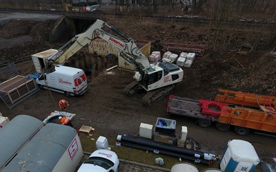 Building site in Goslar, Petersberg - May 2018 