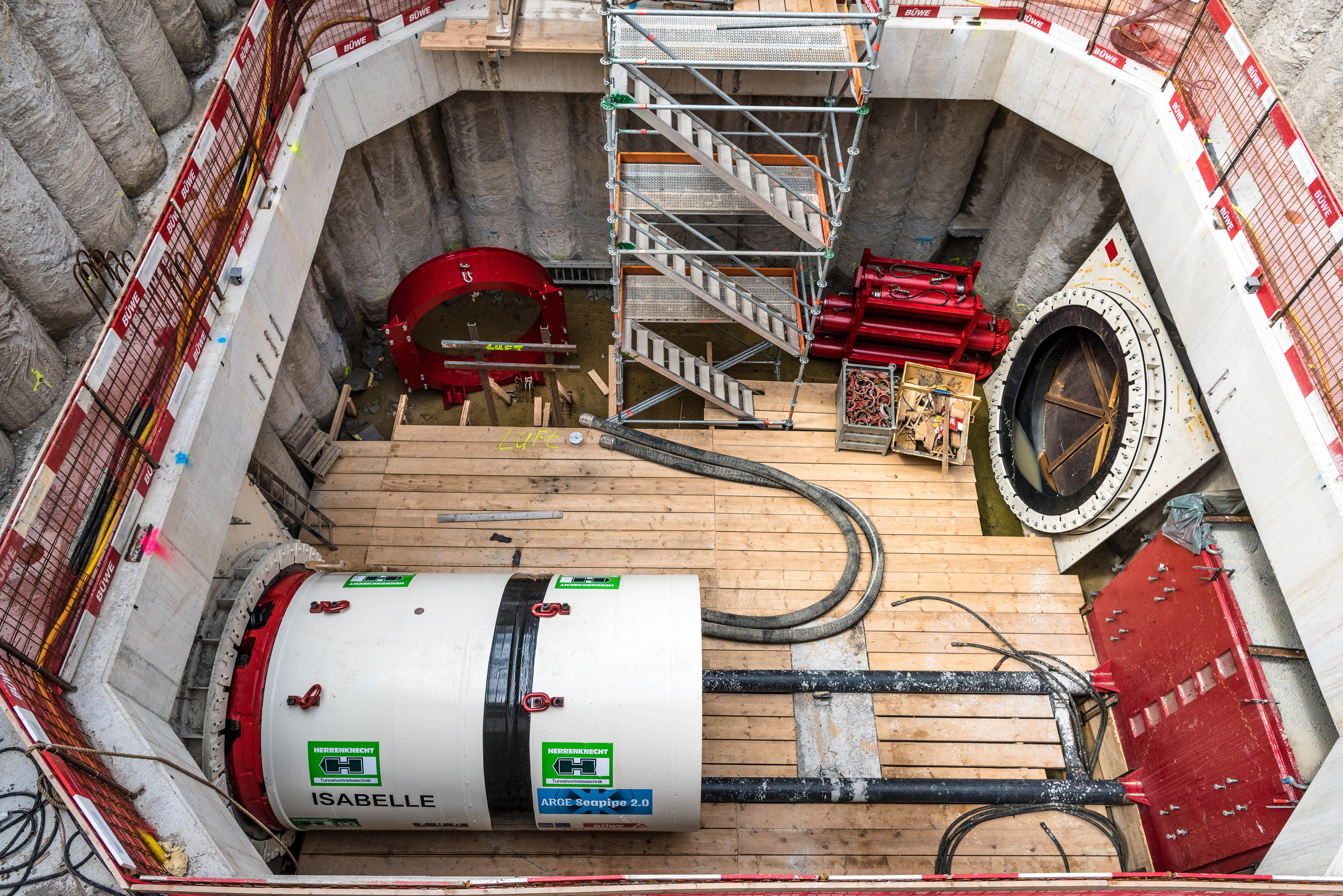 Baustelle Zug/Schweiz Entwässerung Nord / Circulago, März 2018 