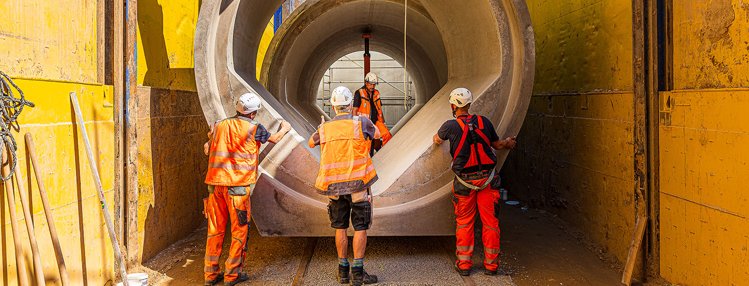 Sewer construction